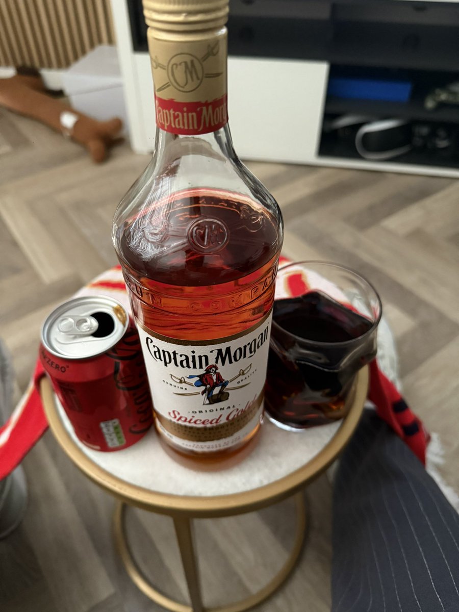 I’m so looking forward to the first home game this season. All ready for the big day. Need to down some of this bad boy before catching my train #ARSLEE #Emirates #AFC #COYG