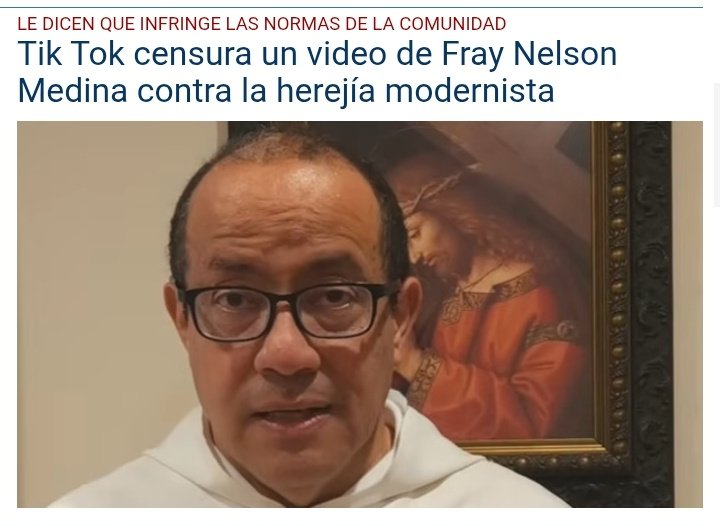 Las redes haciendo el trabajo que no hacen los obispos.
Cry Nelson infringe las normas de la comunidad eclesial desde los noventas.