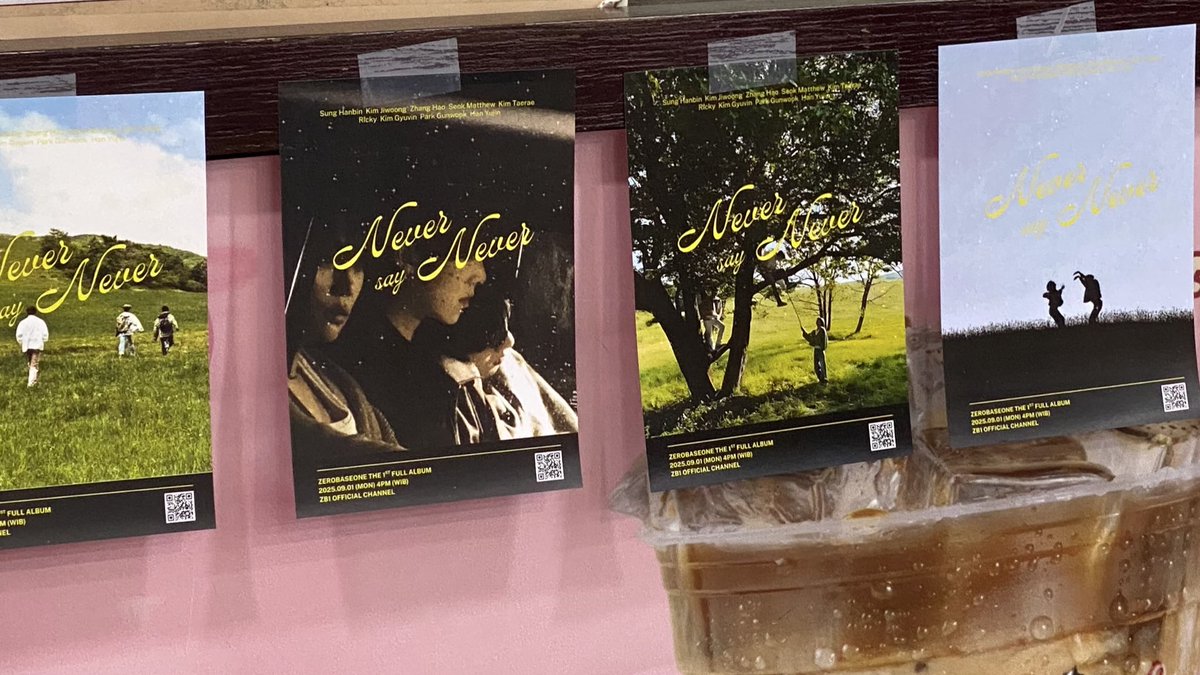 sunrender's tweet image. #ZEROBASEONETAKEOVER: Never Say Never by @byeolatelier 🌳✨