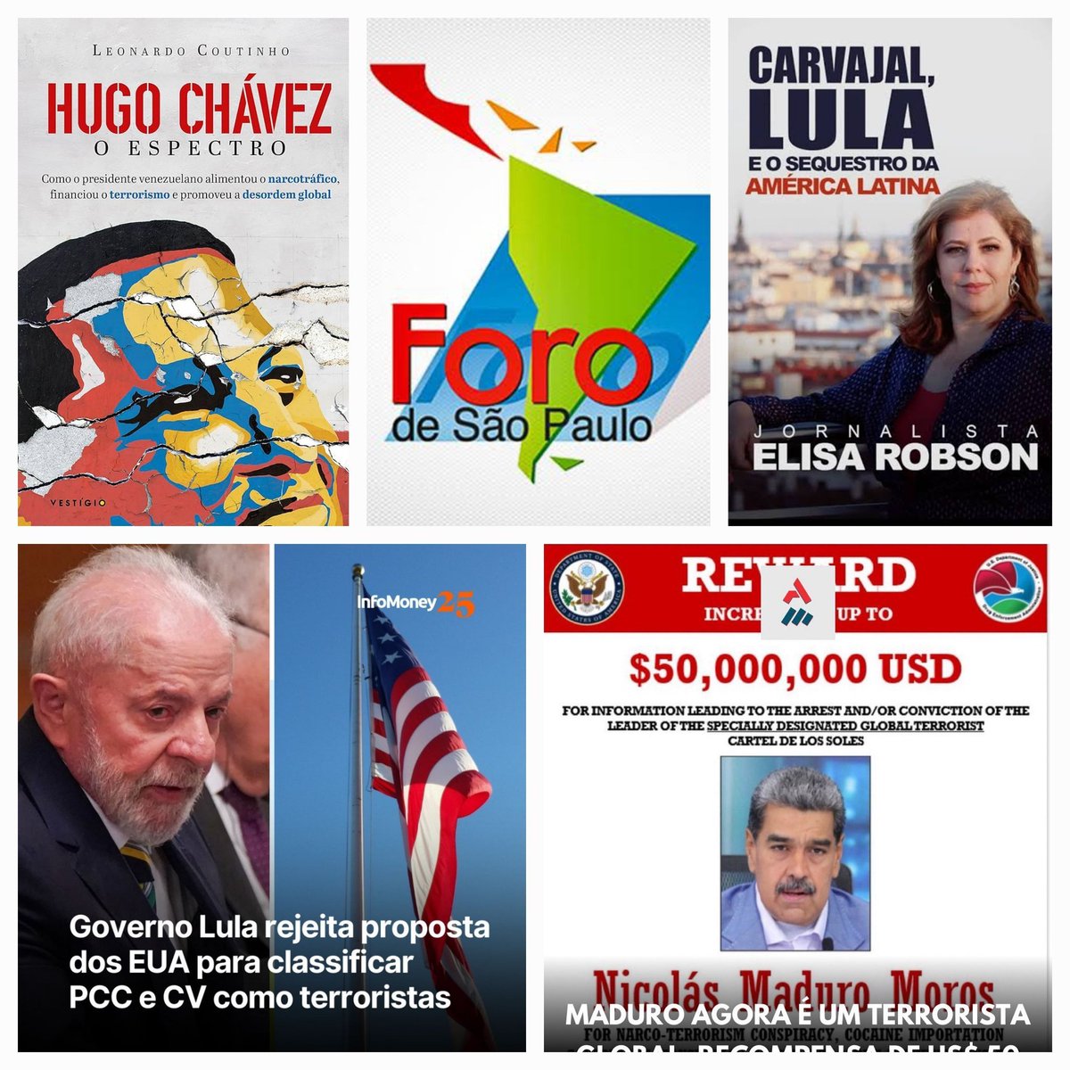 Maurício Pierre 🇮🇹🇧🇷✝️⚖️ (@pierre_160754) on Twitter photo <a href="/GloboNews/">GloboNews</a> <a href="/octavio_guedes/">Octavio Guedes</a> Combater as facções criminosas?
A maior facção criminosa chama-se FORO DE SÃO PAULO!
O Foro de São Paulo congrega políticos corruptos de esquerda, ditadores, narcotraficantes, terroristas...
Desafio a Globo a entrevistar os jornalistas <a href="/CristinaSegui_/">Cristina Seguí</a> <a href="/elisarobsondf/">Elisa Robson</a> <a href="/lcoutinho/">Leonardo Coutinho</a> <a href="/GloboNews/">GloboNews</a> <a href="/octavio_guedes/">Octavio Guedes</a> Combater as facções criminosas?
A maior facção criminosa chama-se FORO DE SÃO PAULO!
O Foro de São Paulo congrega políticos corruptos de esquerda, ditadores, narcotraficantes, terroristas...
Desafio a Globo a entrevistar os jornalistas <a href="/CristinaSegui_/">Cristina Seguí</a> <a href="/elisarobsondf/">Elisa Robson</a> <a href="/lcoutinho/">Leonardo Coutinho</a>