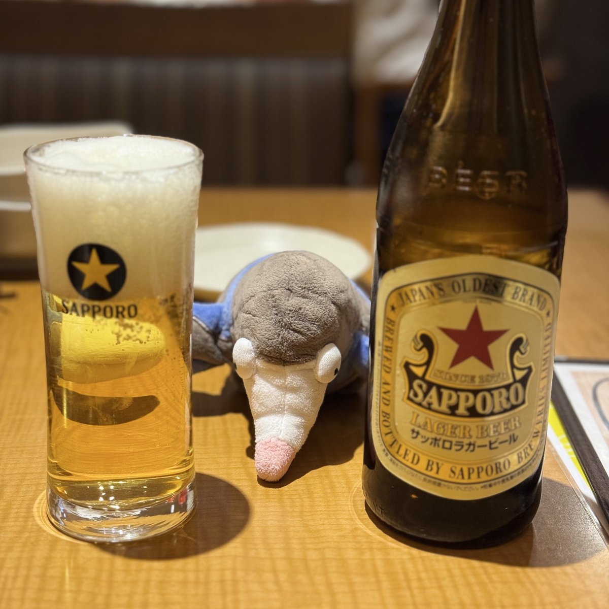 しゅっちょうで　ひとりざけ…