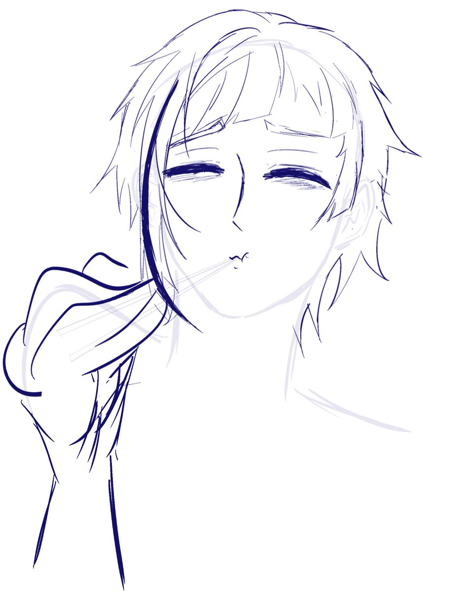 Kuroune007's tweet image. This is what im working on btw TRUST THE PROCESS PLSS😭 #bsdoodles #bsd