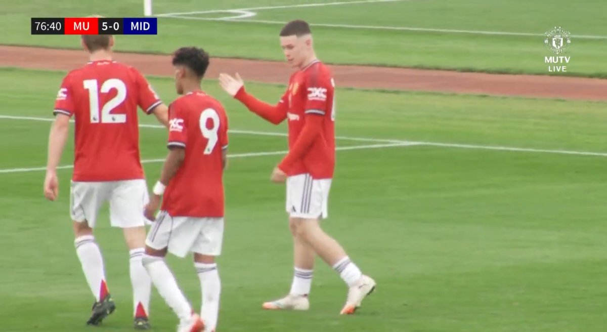 academyarenaUTD's tweet photo. 5-0 Man Utd 

KAI ROONEY SCORES HIS FIRST EVER GOAL FOR THE U18S!!! https://t.co/umrSRXeclo