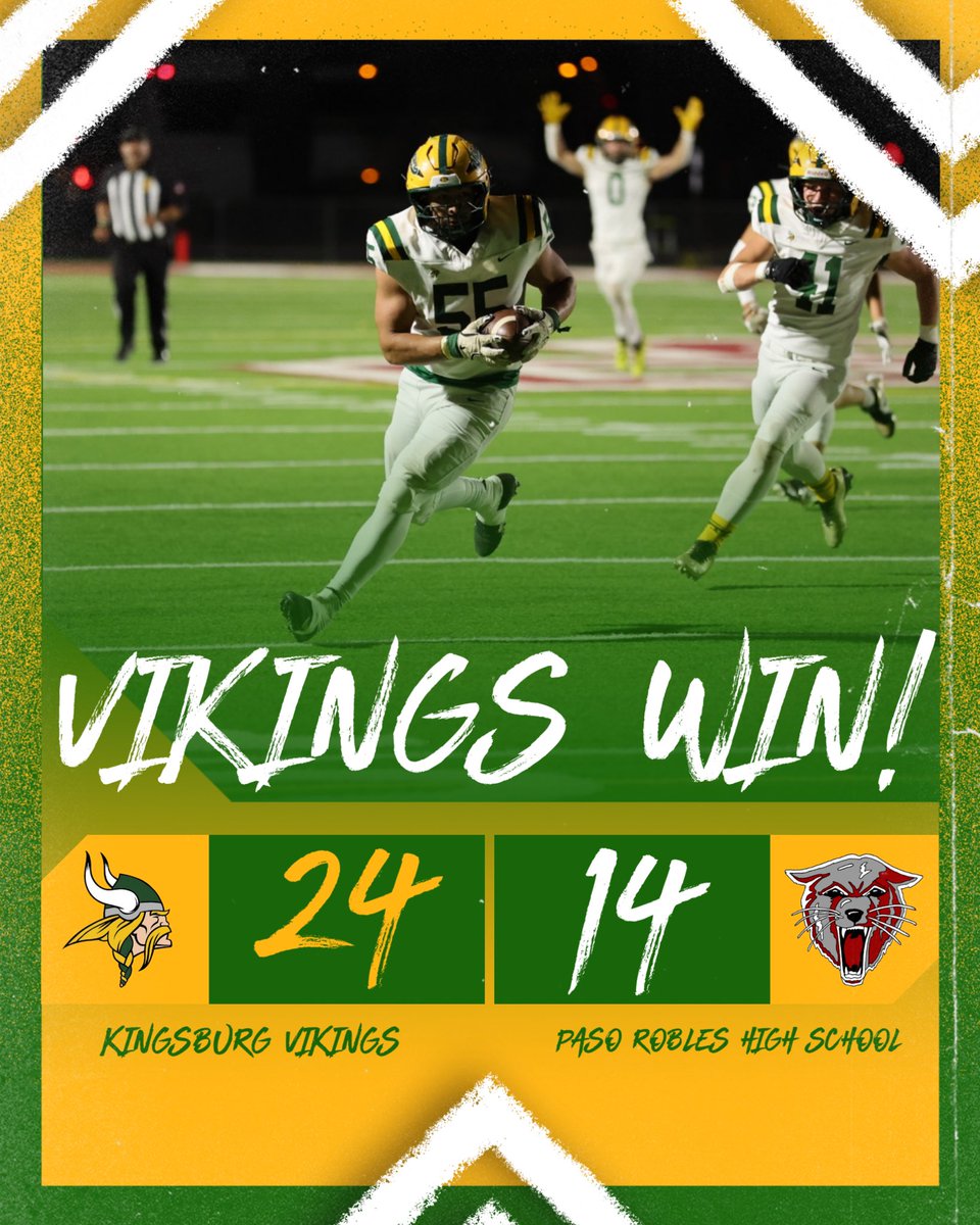 Vikings open up 2025 1-0 with a gritty win at Paso Robles. Go Vikes!!!
