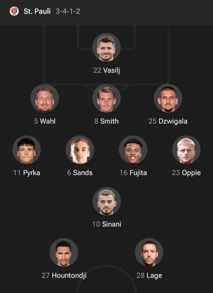 Danel Sinani starts the Bundesliga season in St Pauli's starting XI vs Borussia Dortmund! 🐐🦁

Great news after a season where his impact was limited until the final stages! Good luck Danel! 🤎🤍