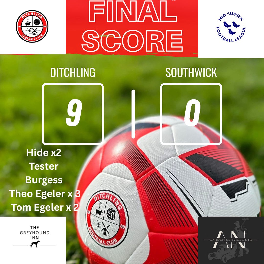 A strong performance today and a nice way to finish pre season 💪 Onto the season in 2 weeks time now! Thanks to @southwickfcmens and good luck for the season.