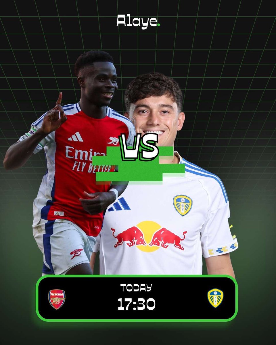 Arsenal faces Leeds United at The Emirates Stadium 🏟️

5 Lucky Members with the correct scores will be awarded 3kNaira each.

PREDICT SCORES AND WIN! 💰

Rules:
▪️Join the Sports By Alaye Community.
▪️Drop your correct scores in the comment section 👀
▪️Like and Repost the tweet.
