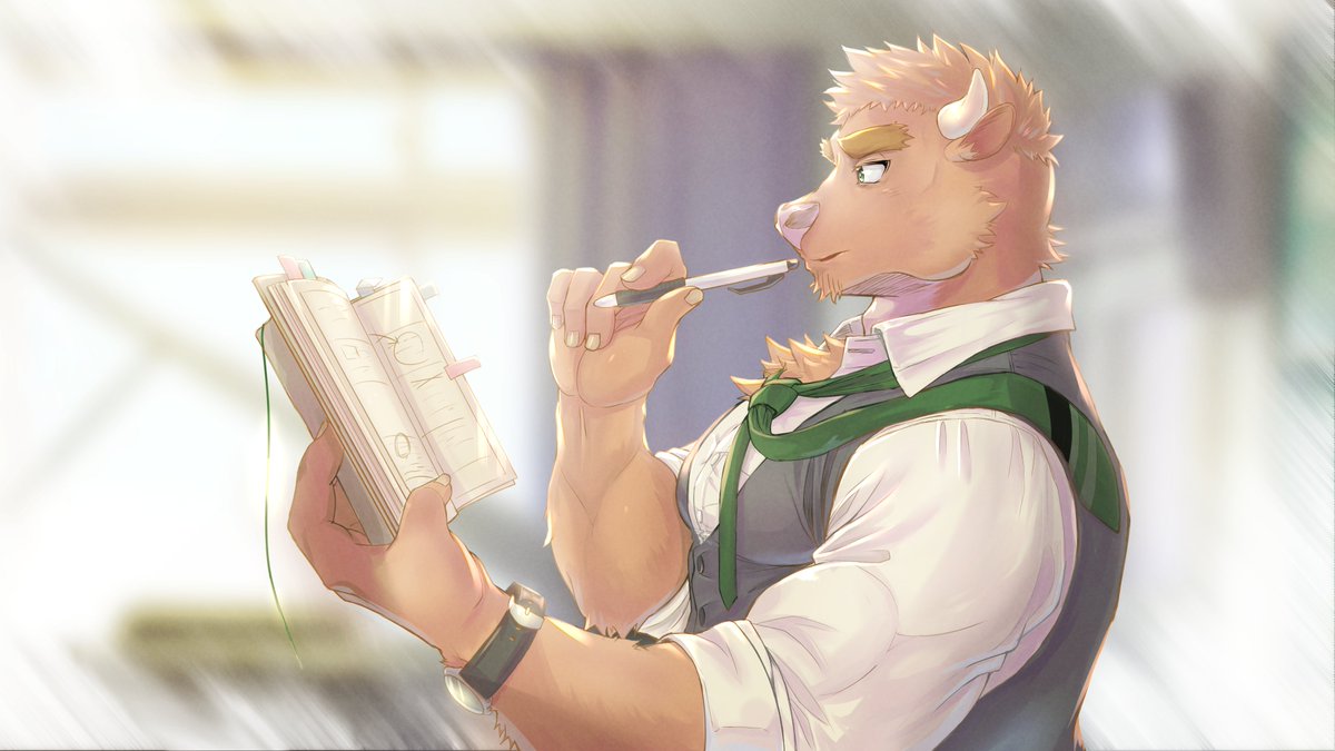 「Music teacher」

授業中に予定帳を確認してるふる先生描いてみた。
オレの「癖」を強調させてしまった。。。

#UTAU獣人　#篶鳴ふる