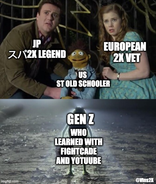 Back in my day we spent HOURS at the arcade: burning coins, watching matches, talking with people...

Now it’s Fightcade and YouTube… feels different, but in the end it’s the same love for 2X 💜

Different paths, one community. Keeping the flame alive 🔥