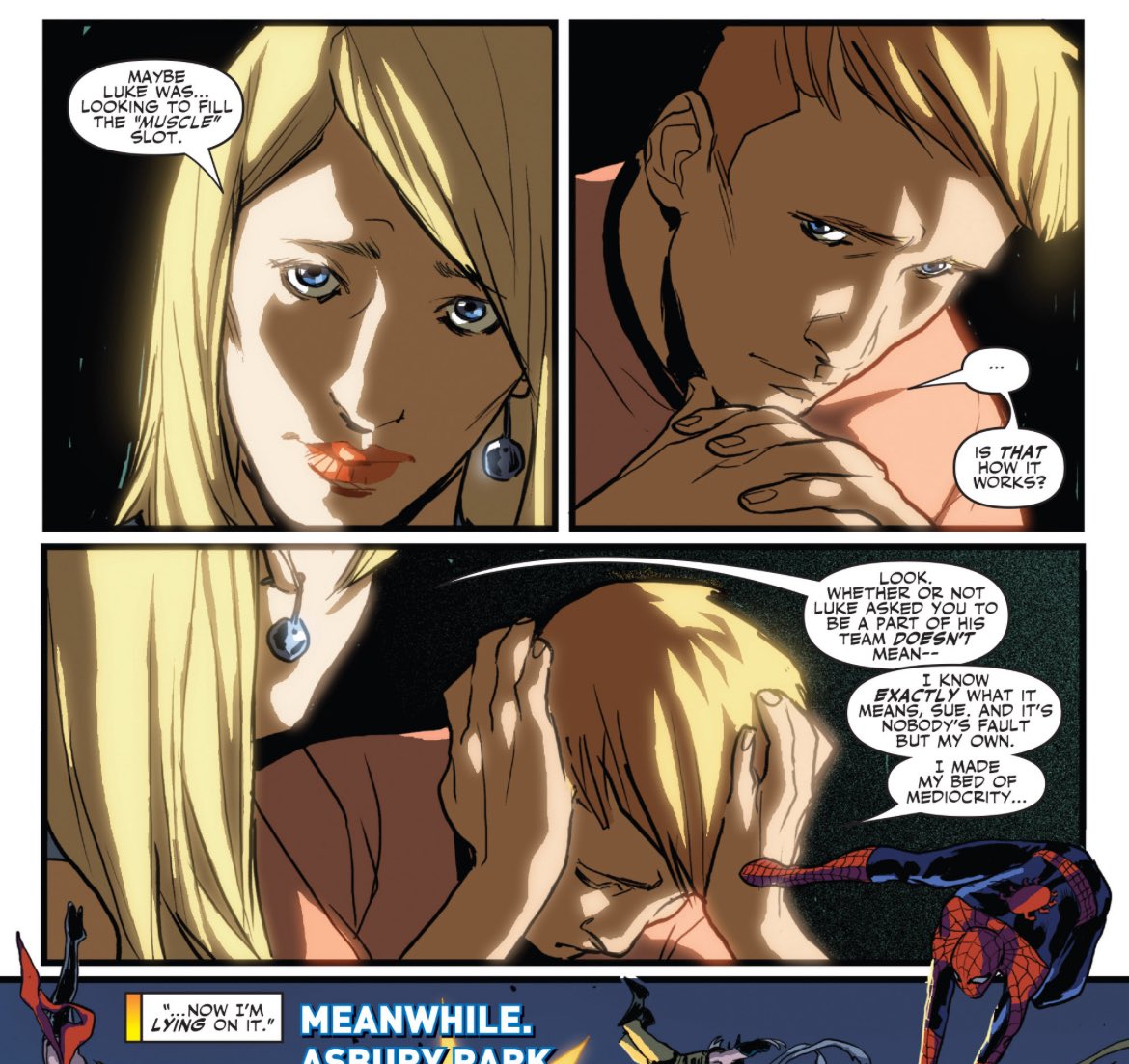 616matchstick's tweet photo. “. . . It’s nobody’s fault but my own. I made my bed of mediocrity, now I’m lying in it.” 

— I Am An Avenger (2010) #4 https://t.co/IwY5pE4PlU