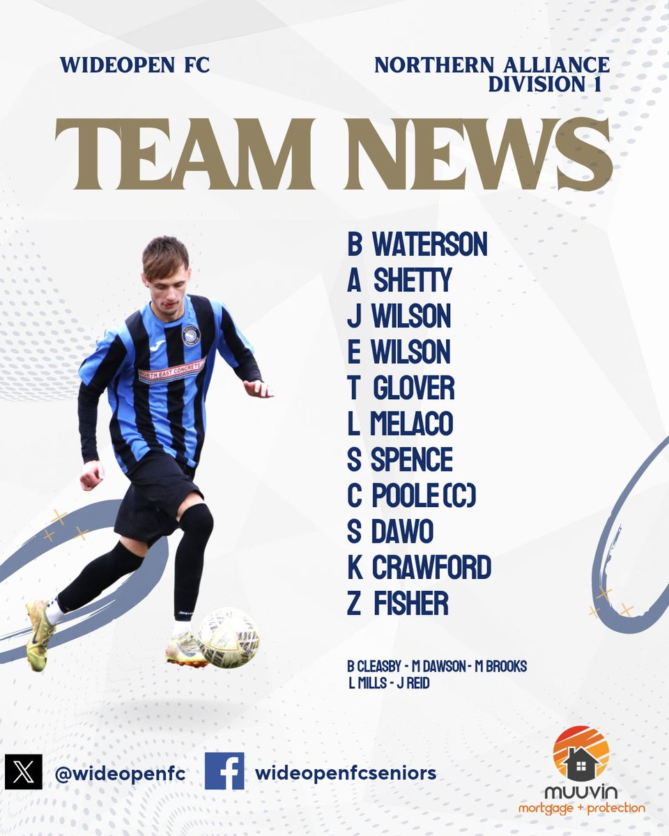 TEAM NEWS | 

Here is how we line up to face Newcastle University. 

#UTO
