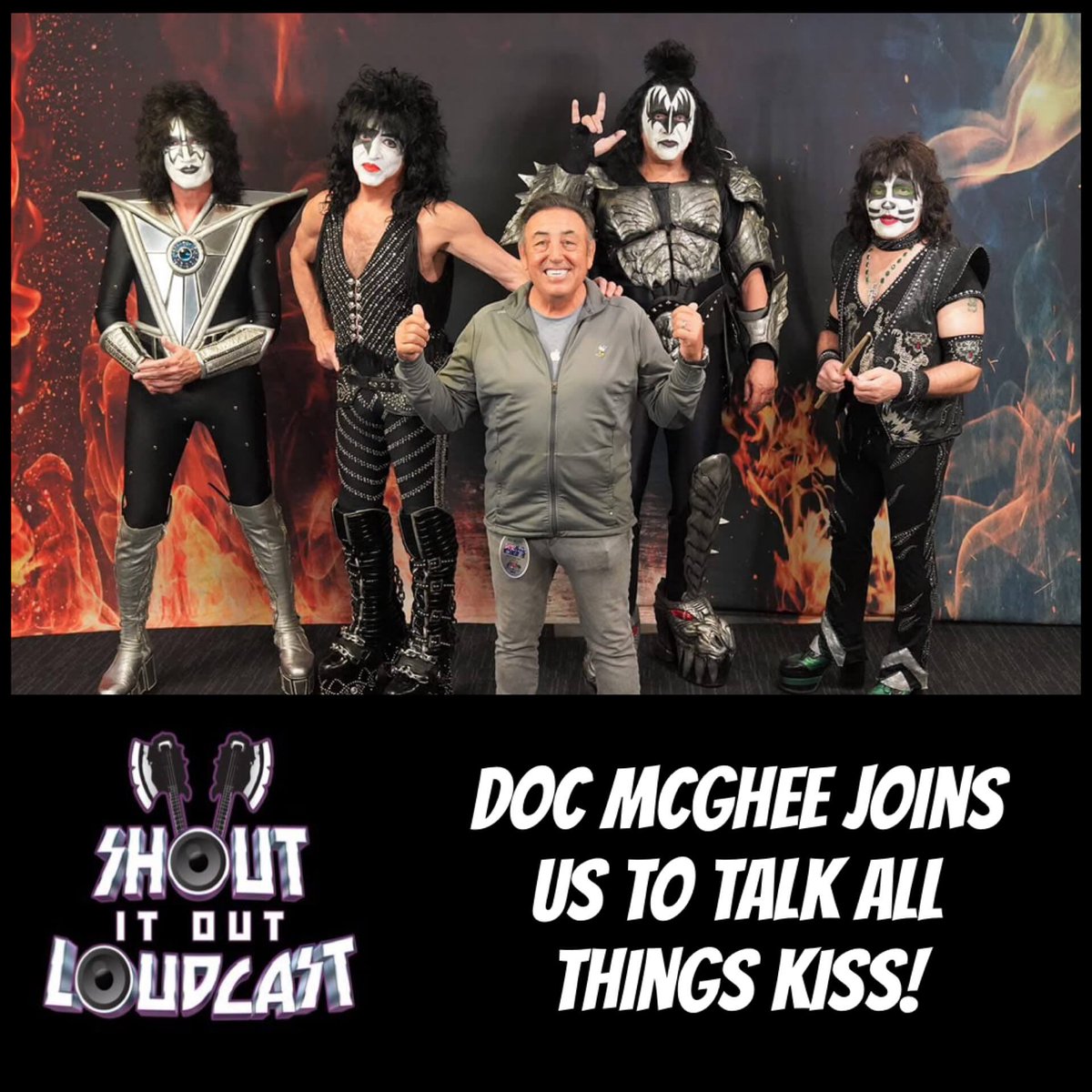 Shout It Out Loudcast (@sioloudcast) on Twitter photo 🚨NEW EPISODE! This week we welcome the legendary manager for <a href="/kiss/">KISS</a>, Doc McGhee!!
We ask all the questions that YOU…the fan, want to hear!
DO NOT MISS THIS!
CHECK US OUT!👇🏻 shoutitoutloudcast.com/shout-it-out-l…
<a href="/genesimmons/">Gene Simmons</a> <a href="/PaulStanleyLive/">Paul Stanley</a> 🚨NEW EPISODE! This week we welcome the legendary manager for <a href="/kiss/">KISS</a>, Doc McGhee!!
We ask all the questions that YOU…the fan, want to hear!
DO NOT MISS THIS!
CHECK US OUT!👇🏻 shoutitoutloudcast.com/shout-it-out-l…
<a href="/genesimmons/">Gene Simmons</a> <a href="/PaulStanleyLive/">Paul Stanley</a>