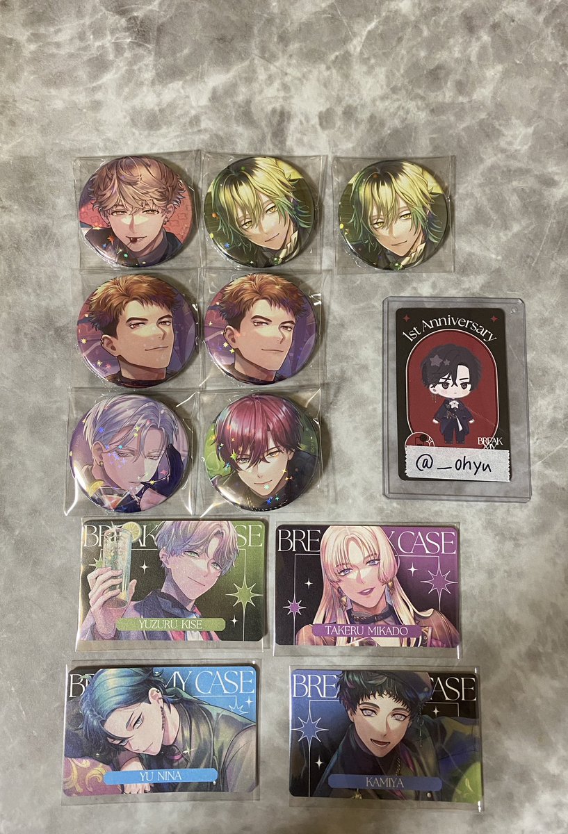 【交換】 ブレマイ 1周年 1st Anniversary ホロしおり 缶バッジ 特典

【譲】城瀬･須王･綾戸･宇京･樋宮･環野･節見･新開･御門･槻本･隠岐谷･壱川･在間･祠堂･恩田･新名･神家

【求】同種皇坂＞立科

同数求めている為お返事にお時間頂く場合がございます

郵送希望
初回ツイフィ必読