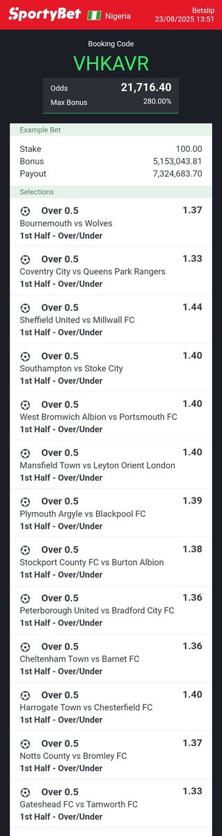 Chidex (@chiz_ice) on Twitter photo 1ST HALF OVER 0.5
20K ODDS VHKAVR
MY EDIT 800+ ODDS LLEQE0
PLAY, EDIT OR FLEX
ALL START BY 3PM
<a href="/Lexybabs/">Lexybabs</a> <a href="/plutostats/">Pluto ðª</a> <a href="/EmyAdooh/">Emy_Gcakes</a> <a href="/Tee4real_/">Prynzz Teehð«ðâœð</a> <a href="/TonyTon18203537/">TeeBoy</a> <a href="/Joshkin48/">Joshkin</a> <a href="/Ekitipikin/">Mayor Of Ekiti</a> <a href="/Kingkuti_/">ð Daddy Fernandes ð ð³ð¬ð²ðœðšðŠ</a> 1ST HALF OVER 0.5
20K ODDS VHKAVR
MY EDIT 800+ ODDS LLEQE0
PLAY, EDIT OR FLEX
ALL START BY 3PM
<a href="/Lexybabs/">Lexybabs</a> <a href="/plutostats/">Pluto ðª</a> <a href="/EmyAdooh/">Emy_Gcakes</a> <a href="/Tee4real_/">Prynzz Teehð«ðâœð</a> <a href="/TonyTon18203537/">TeeBoy</a> <a href="/Joshkin48/">Joshkin</a> <a href="/Ekitipikin/">Mayor Of Ekiti</a> <a href="/Kingkuti_/">ð Daddy Fernandes ð ð³ð¬ð²ðœðšðŠ</a>