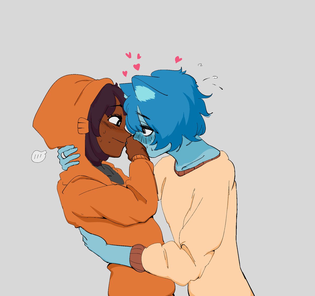 KALAfissh's tweet photo. #tawog #TheAmazingWorldOfGumball #twwwog #Gumwin #darball It's only fair if they both get to be the aggressive one, if y'all know what I mean😉. https://t.co/9kXyNqujz7