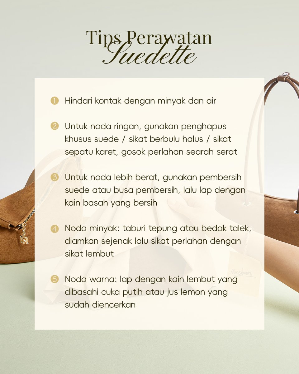 Mossdoom_Asia's tweet image. Your Suede Bag&apos;s Exclusive &quot;Skincare Routine&quot; is Here! ✨

#MOOSDOOM #MOOSDOOMLADY #SuedeCare #BagCareTips #SuedeMaintenance #TenderSuedeLove