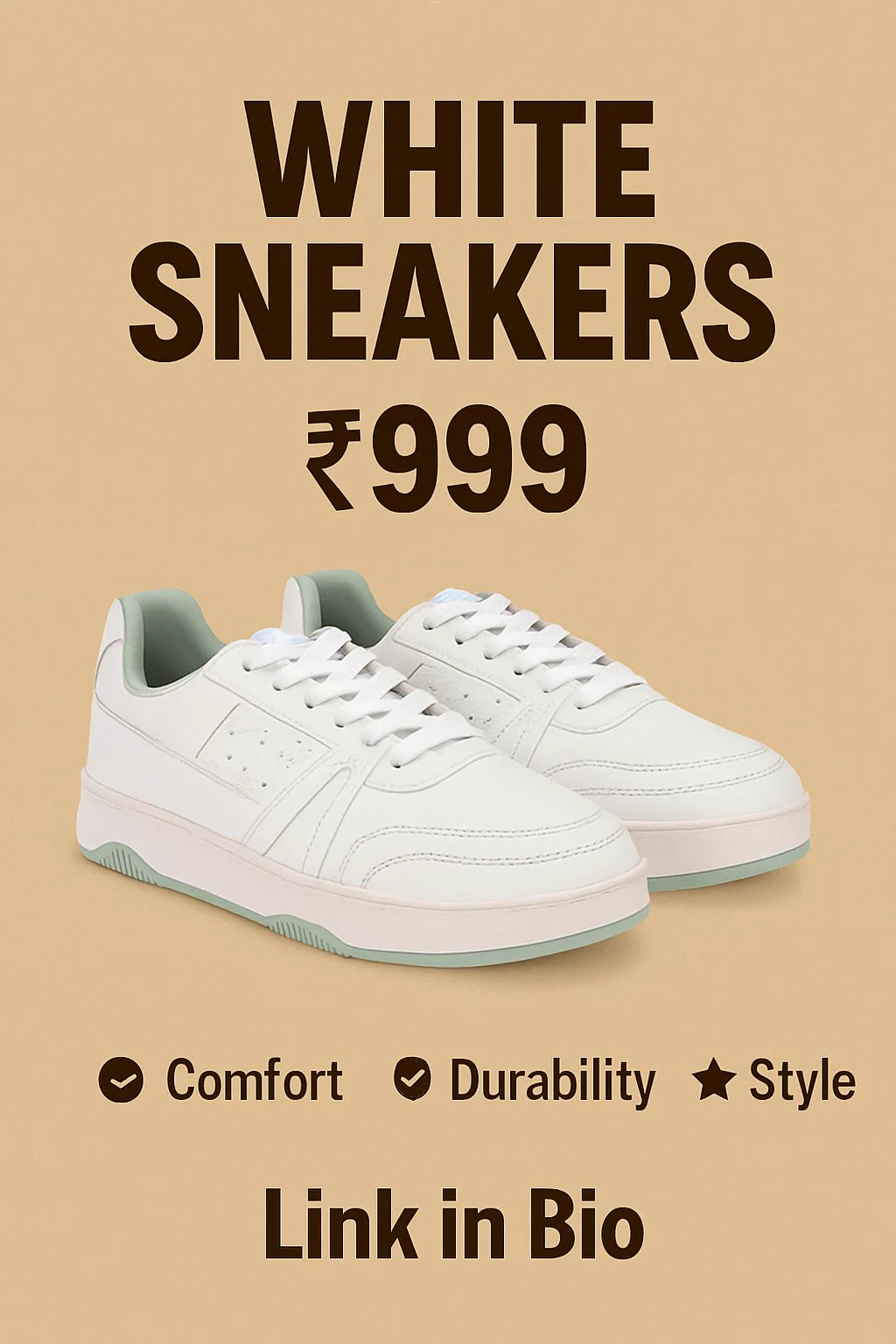 Less prize white sneakers 