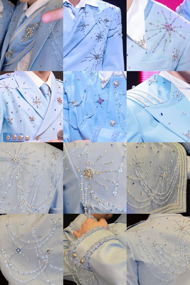 woozenniee's tweet photo. the details of wishies blue uniforms today https://t.co/IRXW9gVRJe