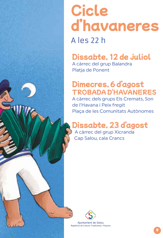 Cicle d'havaneres 🎶

📆 Avui a les 22 h

🎺 A càrrec del grup Xicranda

📍 Cala Crancs
