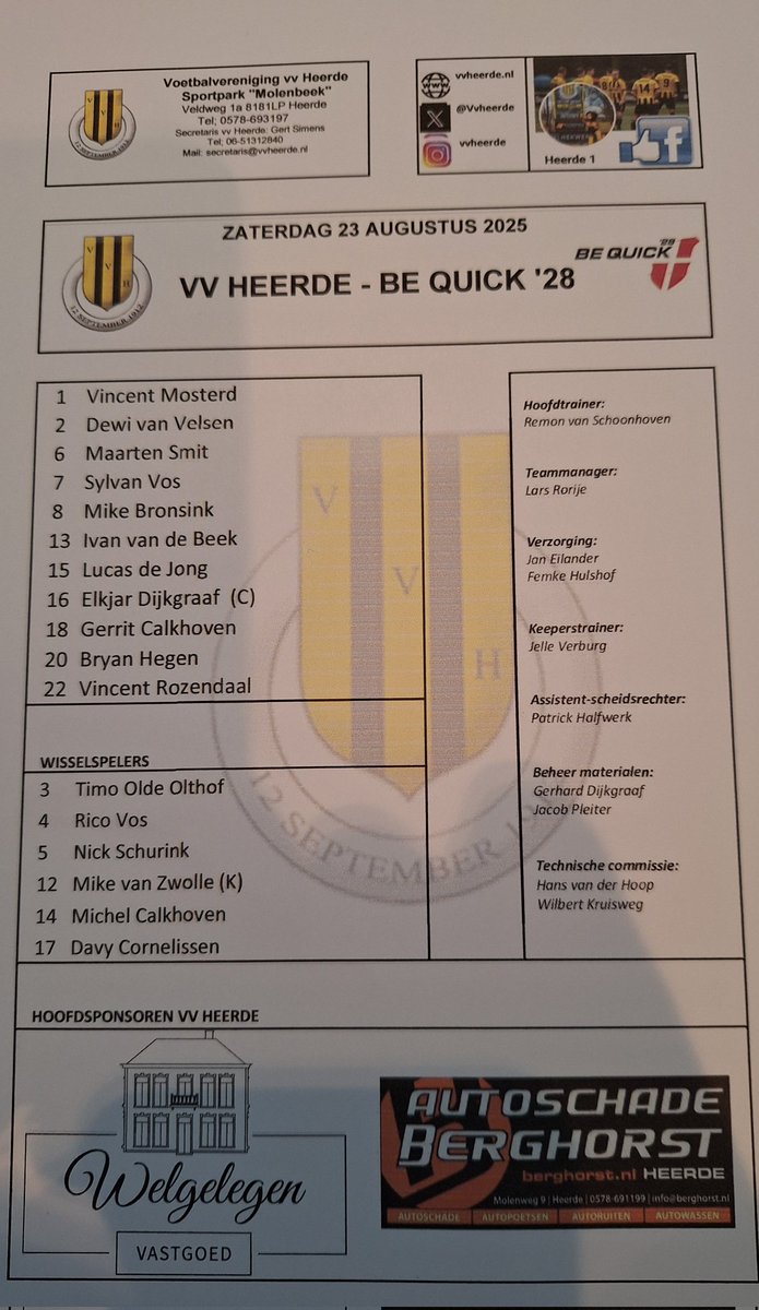 Finale wedstrijd Molenbeektoernooi Heerde-Be-Quick 28