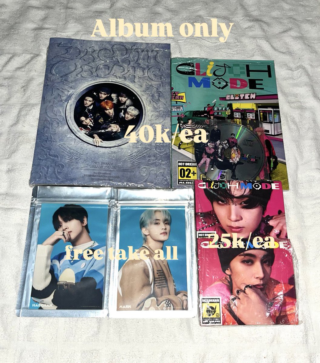 #neosell 
🛒 WTS  AAB NCT EDISI STOPKOL 🛒

𓍼 TAKE ALL ONLY
𓍼 Dom jakarta
𓍼 Negotiable 
𓍼 Album only bisa ea

t. wts pc nct dream nct 127 wayv yuta kun doyoung ten jungwoo mark xiaojun hendery renjun haechan chenle