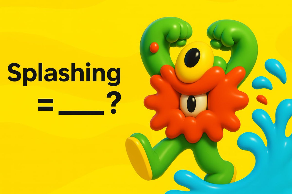 Splashing tweet media