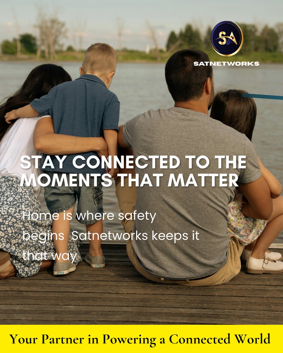 Satnetworks_'s tweet image. Stay Connected to What Truly Matters 

We believe home is where safety and love begin  That’s why we’re committed to keeping you connected. 

#Satnetworks #StayConnected #FamilyFirst #SmartLiving #SafeHome #DigitalConnection