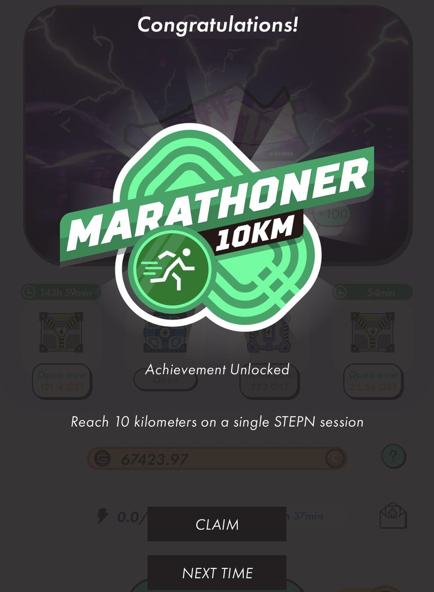 10km get!
#STEPNRun