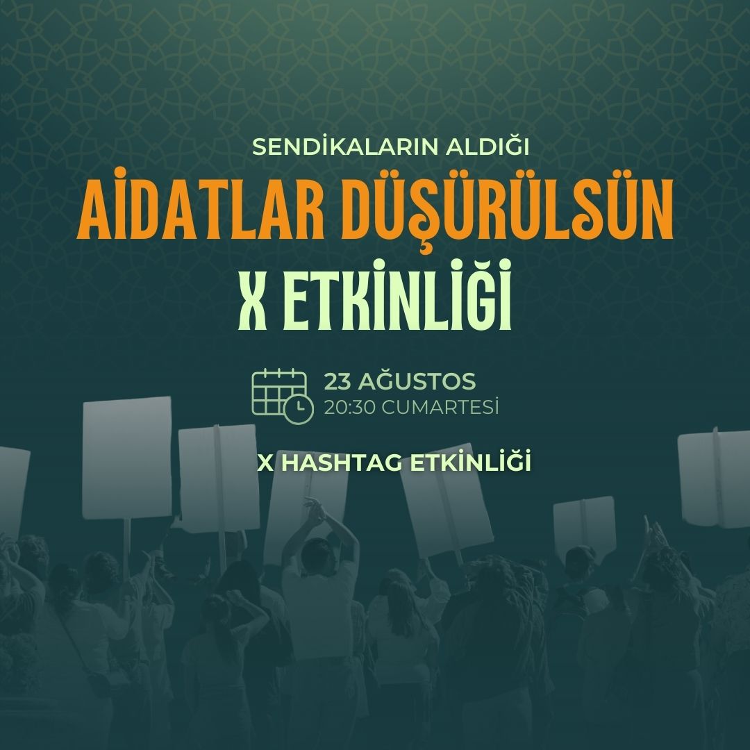 SEVGİLİ İŞÇİ KARDEŞLERİM BU AKSAM SAAT 20.30 DA
AİDATLAR DÜŞÜRÜLSÜN X ETKİNLİĞİ YAPILACAK DESTEK OLMANIZI BEKLİYORUZ 
BU DÜZEN DEĞİŞMELİ HİÇ BİR ŞEY YAPMAYAN KÇP DE MASADA SUS PUS OLANLAR AİDATI 4/1 ALMALI 
#kamuişçileri