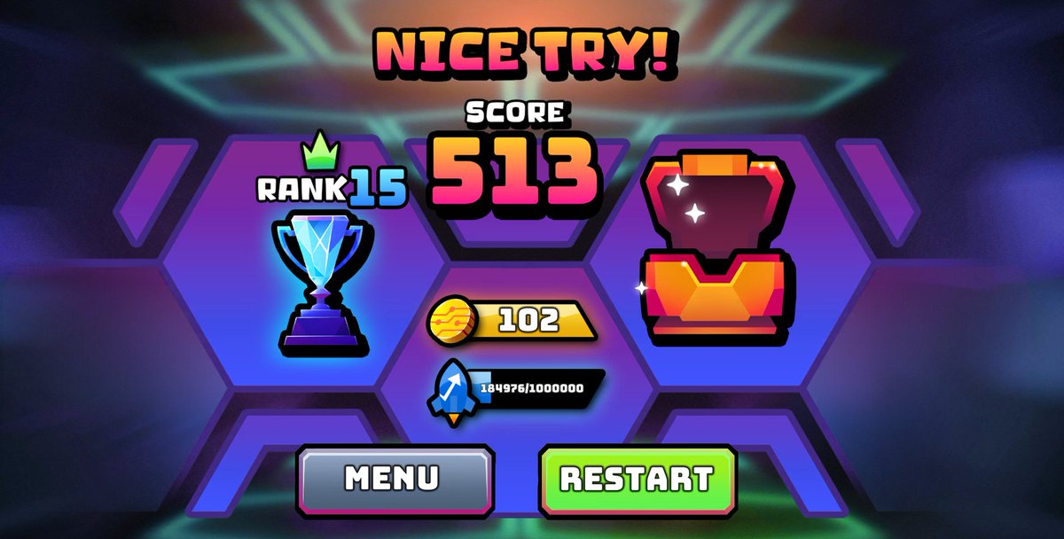 I just reached my last High Score from <a href="/Hyve_Labs/">Hyve Labs</a> Bitbyte's Tournament which is 511 and with those prices of Boosts it's too damn hard.. XD
