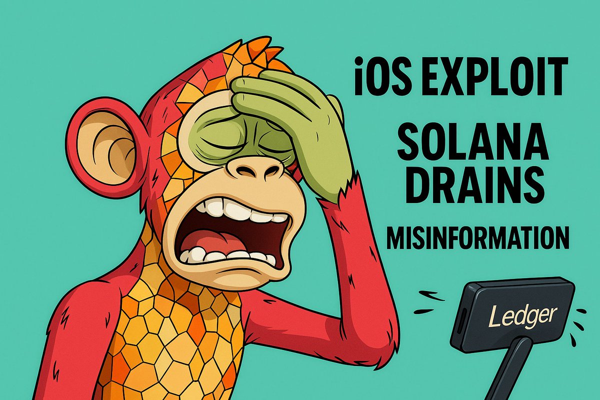 Solana Drains? iOS Exploit? Misinformation? ⚠️

There has been a ridiculous amount of misinformation spreading lately about the iOS exploit and recent Solana drains. Let me explain these issues to provide accurate information for proper understanding:

1/ iOS Exploit
2/ Solana