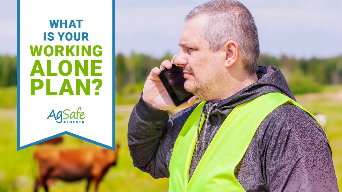 How are you managing working alone? Learn more in this month's newsletter: ow.ly/sKoa50WJhq2

#agsafety #farmsafety #westcdnag #abfarming