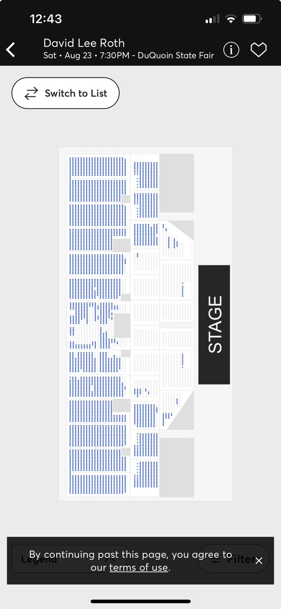 Scott Friedman ๐๏ธ (@scottfriedman3) on Twitter photo .<a href="/DavidLeeRoth/">David Lee Roth</a> is having some serious issues hitting high notes lately. There is plenty of blue dots for his show at the Duquoin State Fair tonight.
โน๏ธ <a href="/Ticketmaster/">Ticketmaster</a> .<a href="/DavidLeeRoth/">David Lee Roth</a> is having some serious issues hitting high notes lately. There is plenty of blue dots for his show at the Duquoin State Fair tonight.
โน๏ธ <a href="/Ticketmaster/">Ticketmaster</a>