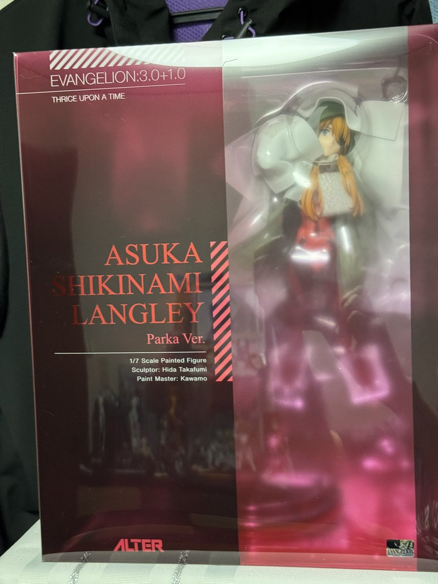 takaoka0313's tweet image. #シン・エヴァンゲリオン #アルター 
#初リプ・初絡み・時差リプ大歓迎 
今日自宅に帰ると、アルターのパーカーver.アスカが届いてました😆
嬉しくてまだ開封出来ていません😓
飾り方を考えてから開封したいと思います♪
今日は良い夢が見られそう
おやすみなさい⭐️
また明日もよろしくお願いします🤗