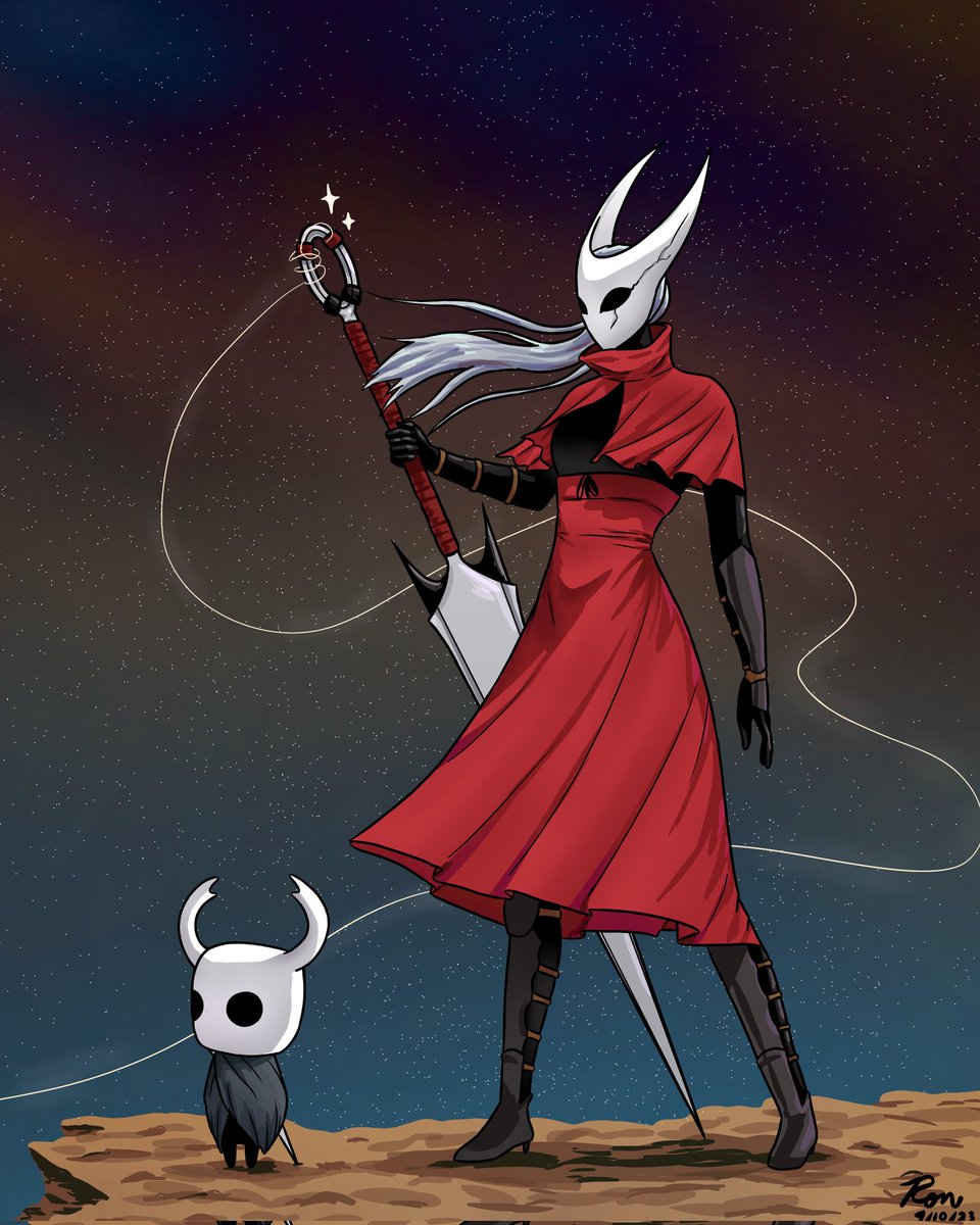 Silksong when is finally over. Thanks <a href="/TeamCherryGames/">Team Cherry</a> 😌

#SilkSong #silksong2025 #silksongfanart