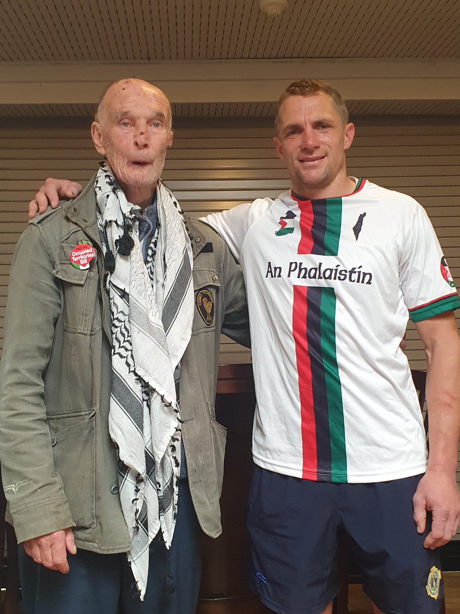 We had the legend David Hickey in Ballyboden GAA for a Palestinian solidarity morning. 

The man is giving more to this cause than anyone I know.

History will judge him very well.