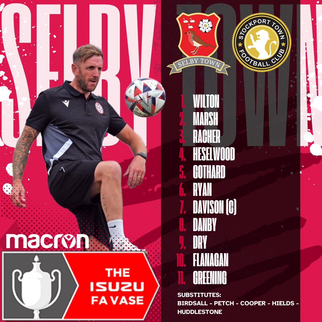 Here's how the Robin's line up for this afternoons <a href="/thefavase/">TheFavase</a> fixture against <a href="/StockportTownFC/">Stockport Town FC</a> 

#uptherobins