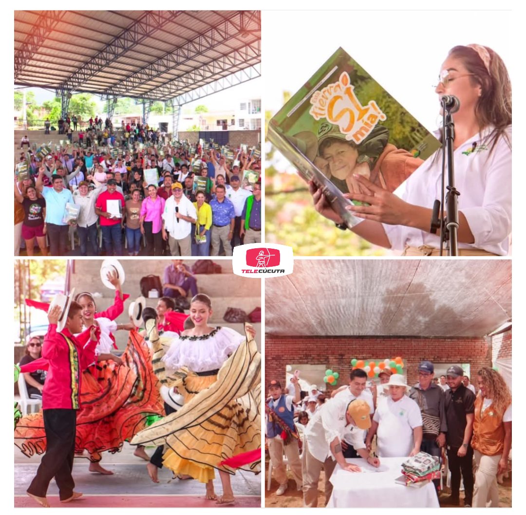 TeleCúcuta (@telecucuta) on Twitter photo ¡El Plan Catatumbo avanza y el gobierno Petro, le cumple a los catatumberos!🇦🇲
Ayer, Felipe Harman, director de la <a href="/AgenciaTierras/">Agencia Nacional de Tierras</a>, hizo entrega de 724 hectareas en El Zulia a mujeres campesinas y además entrego titulación de 2.900 hectáreas a más de 400 familias en Sardinata. ✅ ¡El Plan Catatumbo avanza y el gobierno Petro, le cumple a los catatumberos!🇦🇲
Ayer, Felipe Harman, director de la <a href="/AgenciaTierras/">Agencia Nacional de Tierras</a>, hizo entrega de 724 hectareas en El Zulia a mujeres campesinas y además entrego titulación de 2.900 hectáreas a más de 400 familias en Sardinata. ✅