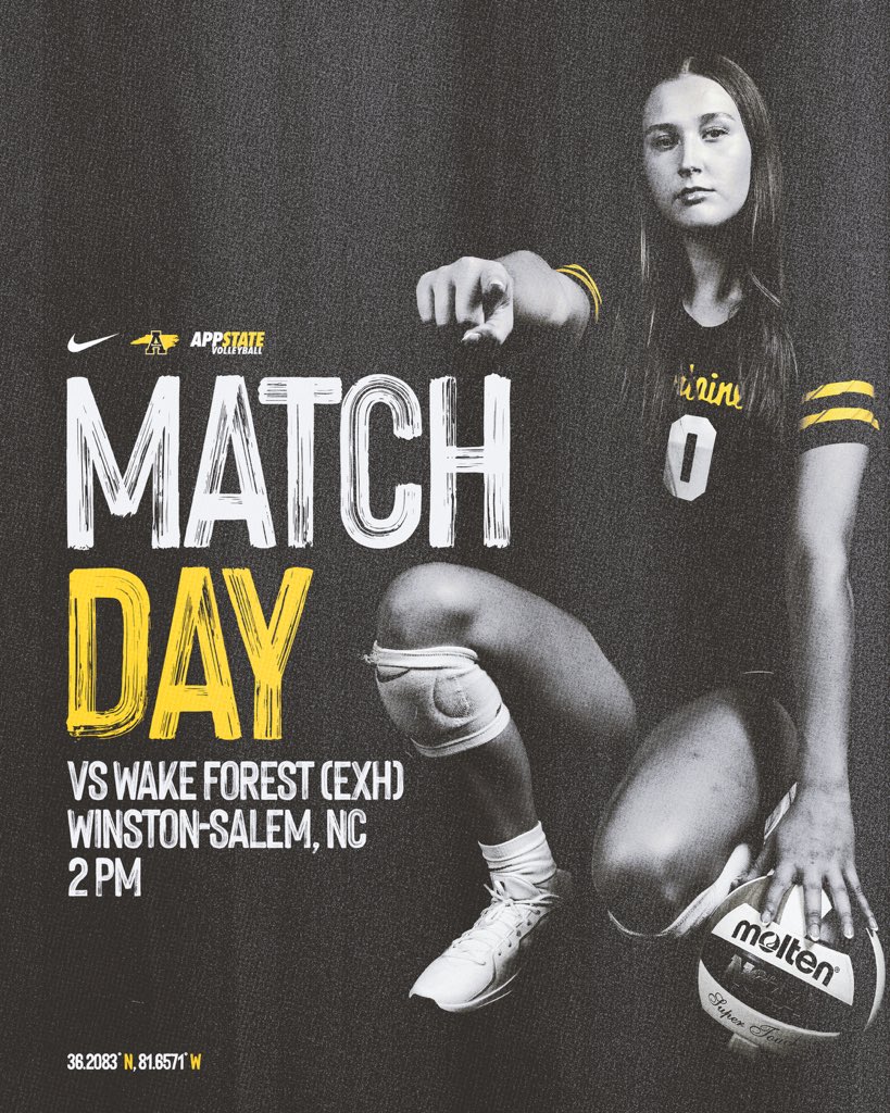 ⏰ 𝙄𝙏’𝙎 𝙀𝙓𝙃𝙄𝘽𝙄𝙏𝙄𝙊𝙉 𝙈𝘼𝙏𝘾𝙃 𝘿𝘼𝙔‼️
🆚 Wake Forest
📍Winston-Salem, N.C.
⌚️2 p.m.

#OverTheTop