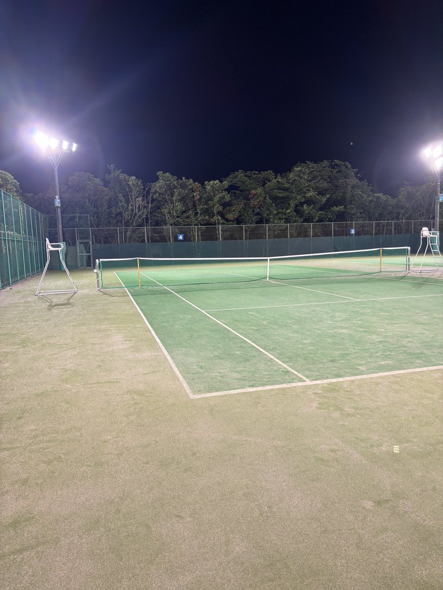 今日はシングルス