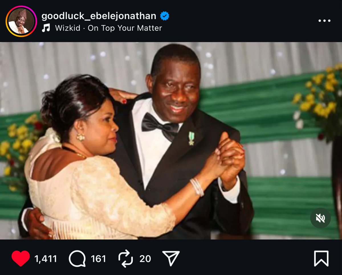 Former President Goodluck Jonathan vibing to <a href="/wizkidayo/">Wizkid</a>’s “On Top Your Matter” via IG post