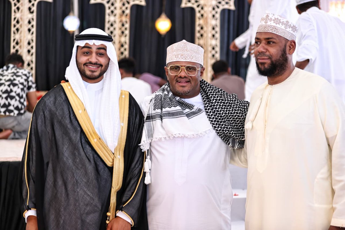 HassanOmarH's tweet photo. This afternoon, I had the honour of attending the Aqd Nikah and wedding luncheon of Muhammad Faraj Mansur Timimi, son of the families of Faraj Mansur Timimi and Hussein Swaleh Al-Yaafi, at Diamond Jubilee Hall, Mombasa.

It was a joyous occasion, and I extend my heartfelt congratulations to the newlyweds and their families. May their union be blessed with love, harmony, and prosperity as they embark on this new chapter of life together.

Mabrouk to the newlyweds!