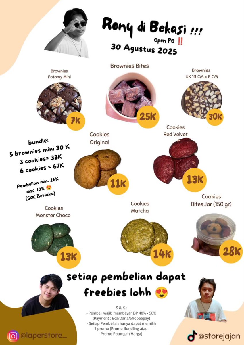 siapa tau lewat tl weri weri, yang mau order boleh banget langsung DM yaa, bisa buat cemilan nunggu rony manggung, murah meriah ajaa dan ada promo promo jugaaa
#RonyParulian #bekasi #grandmetropolitanbekasi #zonauang