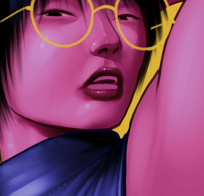 Trying out a new way to draw lips