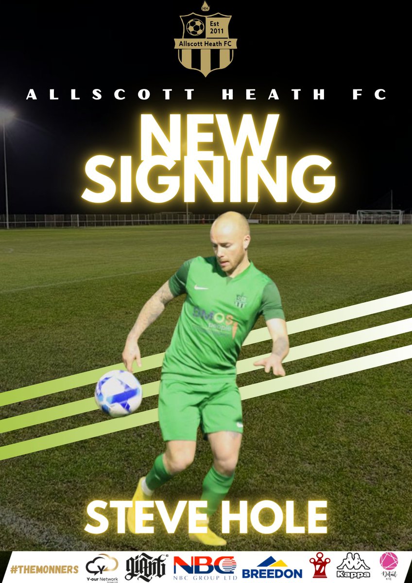 AllscottHeathFC's tweet image. 🚨 SIGNING ANNOUNCEMENT 🚨
He’s back! 💥
Allscott Heath FC are buzzing to confirm the full-time return of prolific striker Stevie Hole! ⚽🔥

30+ goals | 1.2 goals/game last season. Serious firepower.
Welcome back, Stevie! 💚
#WelcomeBackStevie #GoalMachine #Themonners