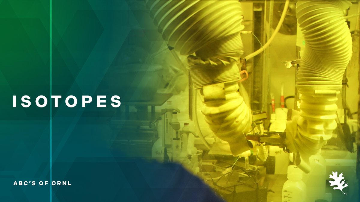 I is for isotopes.

ORNL's isotope research focuses on producing and developing rare isotopes for medicine, energy, and industry — enabling life-saving cancer treatments, medical imaging, and supporting energy innovations. 

Learn more ➡ bit.ly/4giUWSM