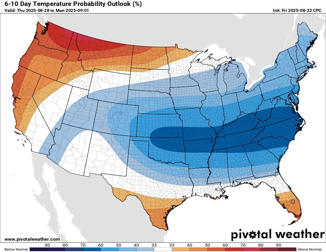 STRONG COLD FRONT will impact hundreds of millions in the United States next week!

Temps will fall 10-25 degrees for most areas East of the Rockies! 😎