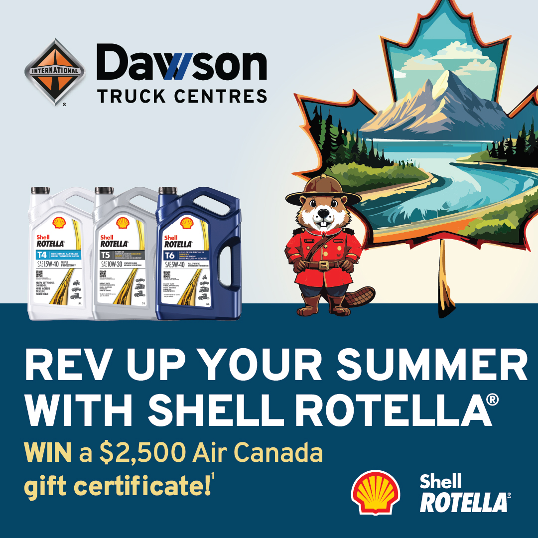 DawsonTrucks's tweet image. 🍁 Rev Up Your Summer with Shell Rotella! 🛻✈️
Buy any qualifying Shell Rotella® HD engine oil at #DawsonTruckCentres before September 22, 2025, and you could WIN a $2,500 Air Canada gift certificate! dawsontruckcentres.com/parts-specials #ShopDawson #ShellRotella #AirCanada