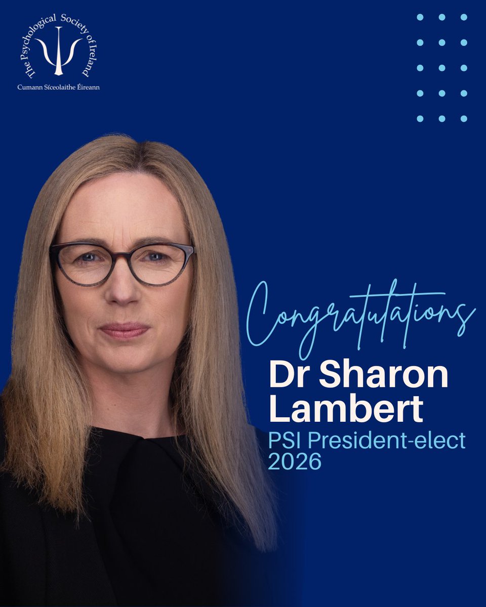 The PSI is delighted to announce Dr Sharon Lambert as President-elect for 2026. We look forward to her leadership and contribution. Congratulations!