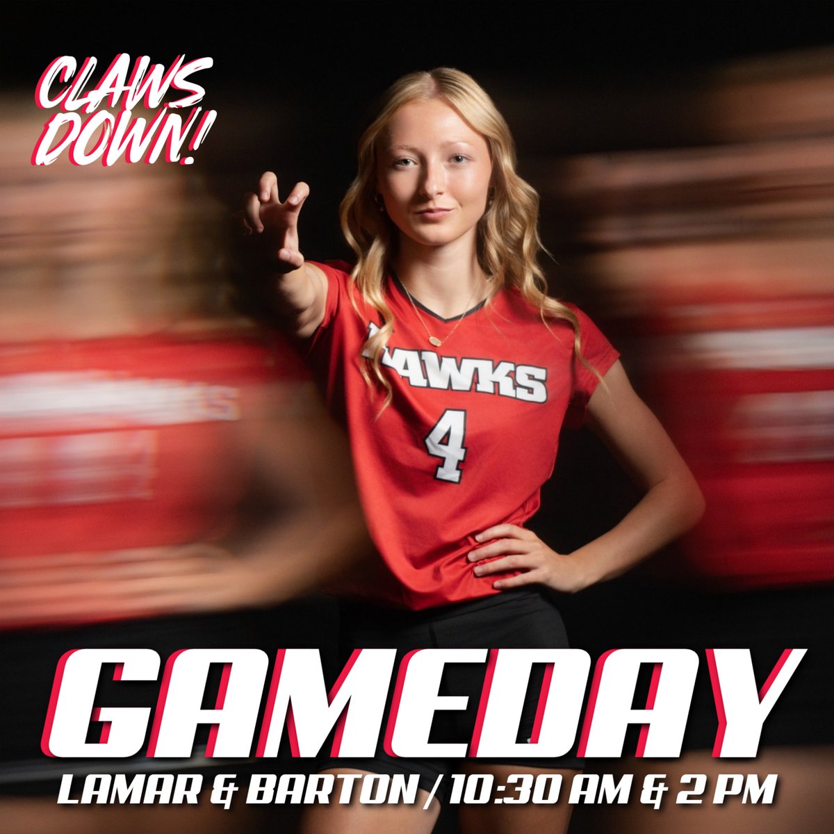 𝗕𝗔𝗖𝗞 𝗙𝗢𝗥 𝗠𝗢𝗥𝗘 𝗜𝗡 𝗞𝗔𝗡𝗦𝗔𝗦!

Games 3️⃣ &amp; 4️⃣
🆚: Lamar Community College &amp; Barton Community College
⌚️: 10:30 AM 2 PM
📍: Garden City, Kansas
📺📱🖥: bit.ly/GardenCityStre… 

#ClawsDown | 🔴⚫️⚪️🏐